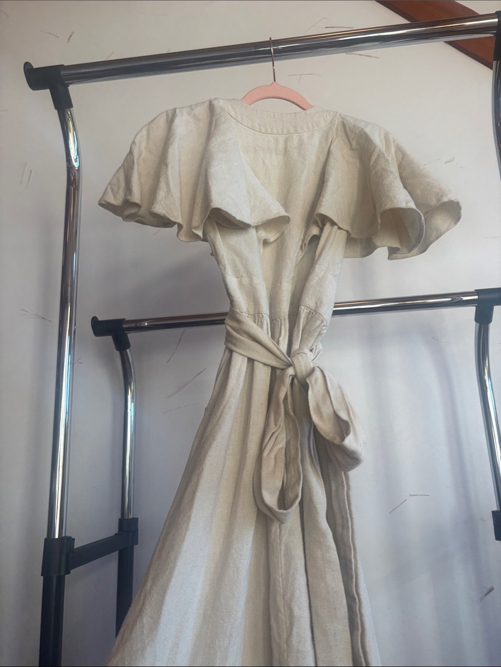 Doen Cream Ruffled Maxi Dress - Picture 6 of 9